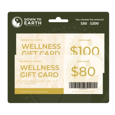 Down to Earth wellness gift card, Gift Voucher